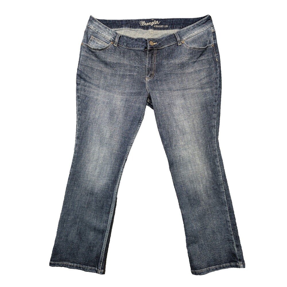 Wrangler Essentials Plus Value Mid-Rise Straight-Leg Jeans - 09PWTMS 22W x 30